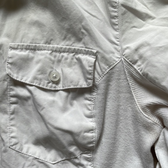 ALFRED SUNG luxe white button up shirt S - Picture 4 of 4